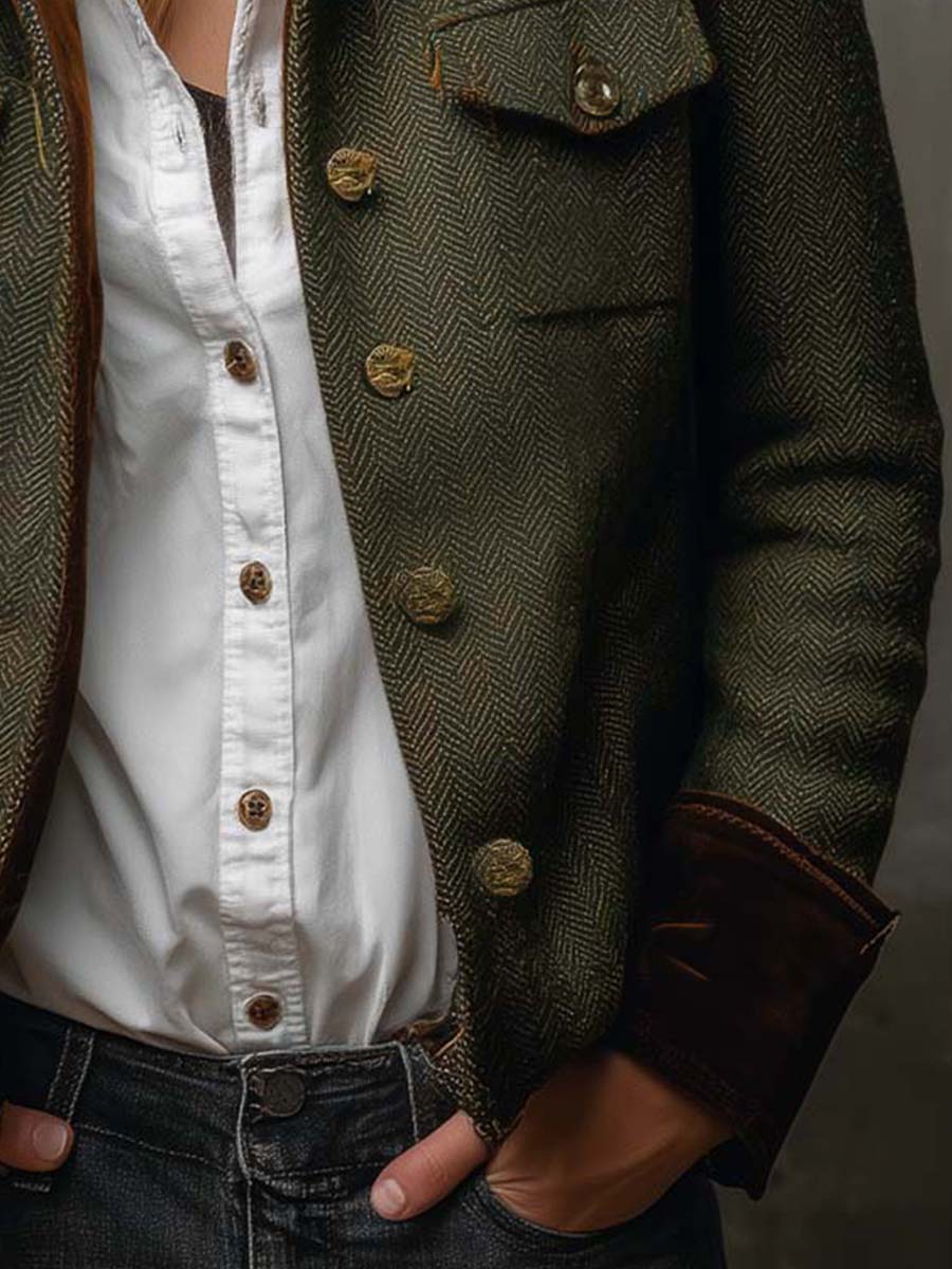 Amelie Rosier | Aracely — Blazer con Ribetes a Contraste