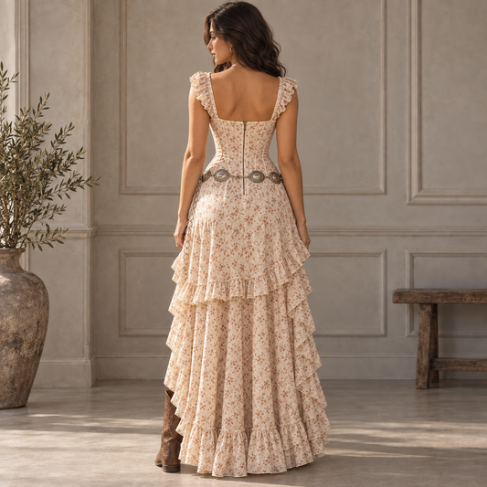 Amelie Rosier | Carmen — Vestido Maxi Boho Floral