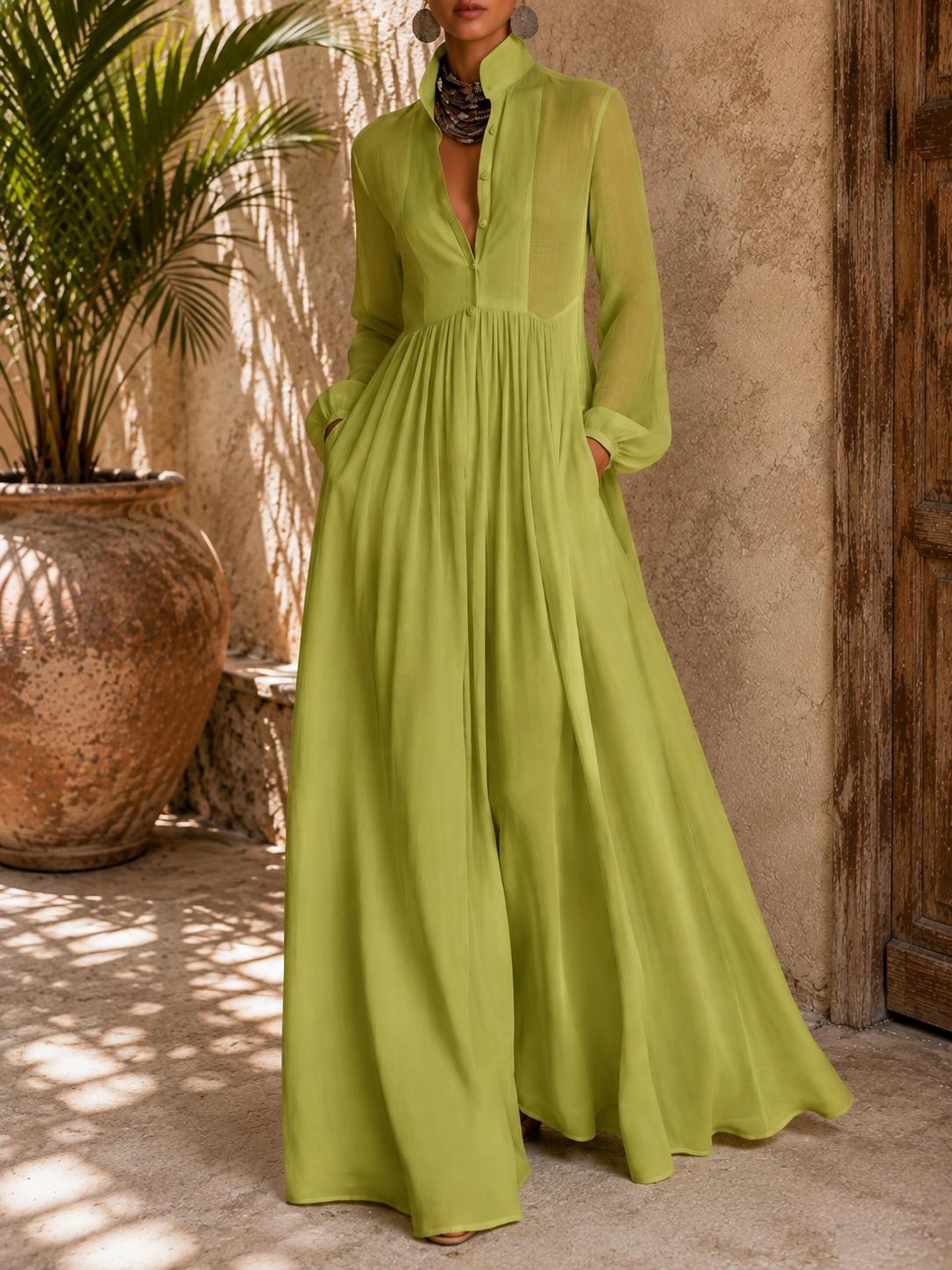 Amelie Rosier | Rosalie — Vestido Largo con Botones