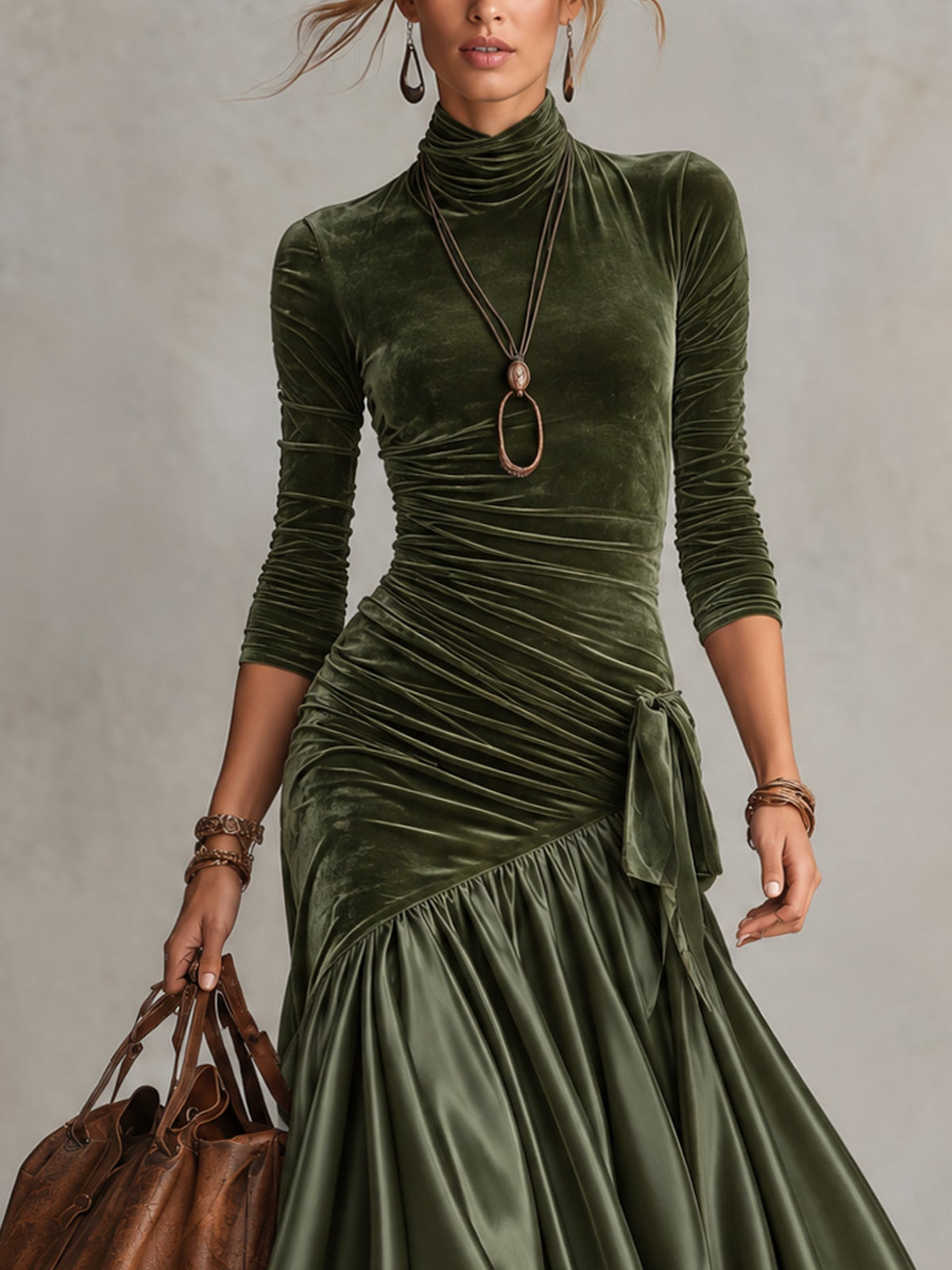 Amelie Rosier | Dominga — Vestido de Terciopelo y Satén