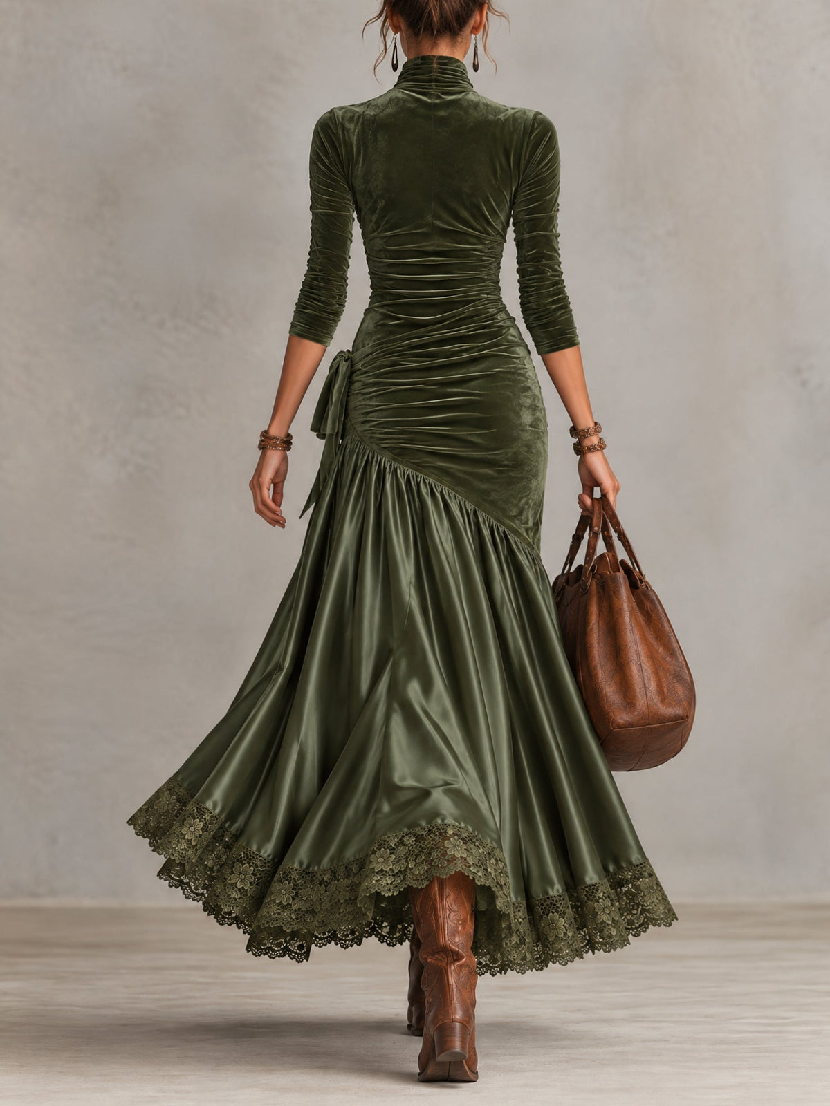 Amelie Rosier | Dominga — Vestido de Terciopelo y Satén