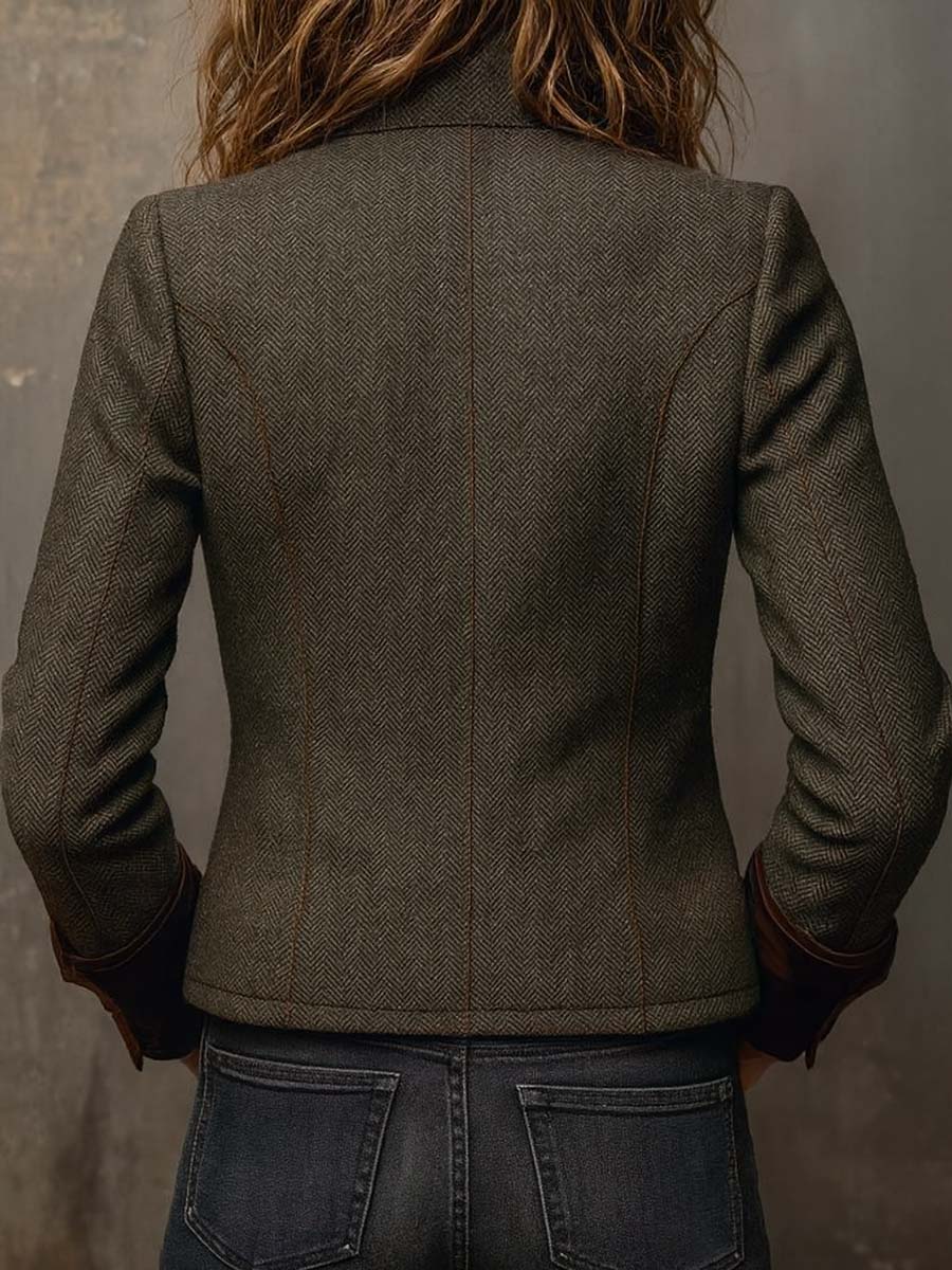 Amelie Rosier | Aracely — Blazer con Ribetes a Contraste