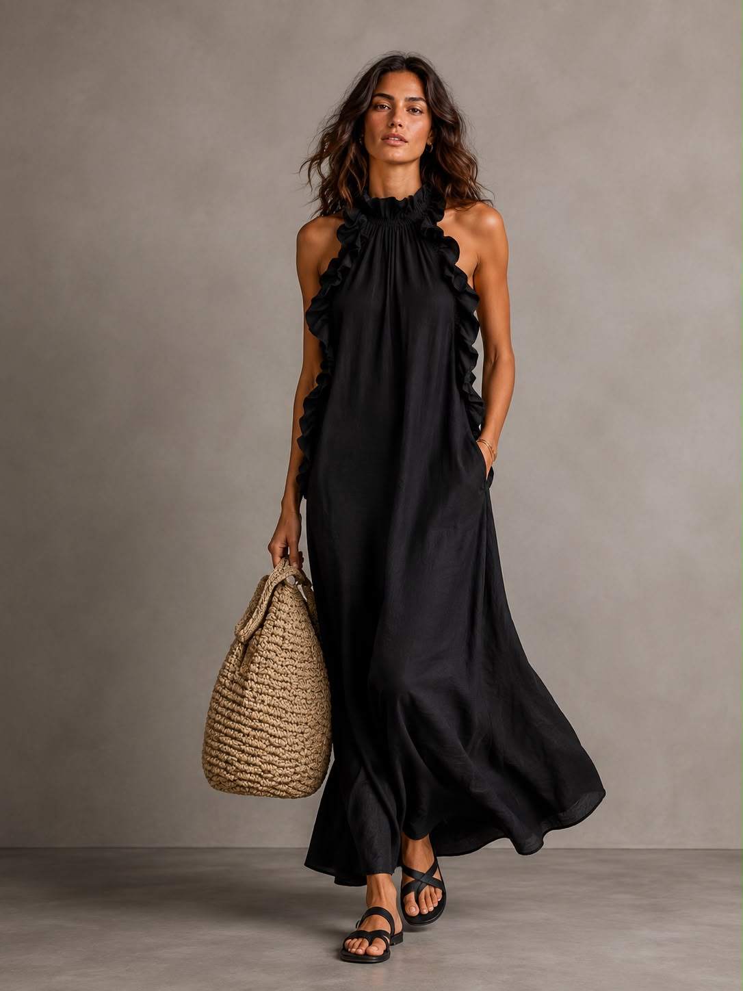 Amelie Rosier | Céline — Vestido Largo de Volantes