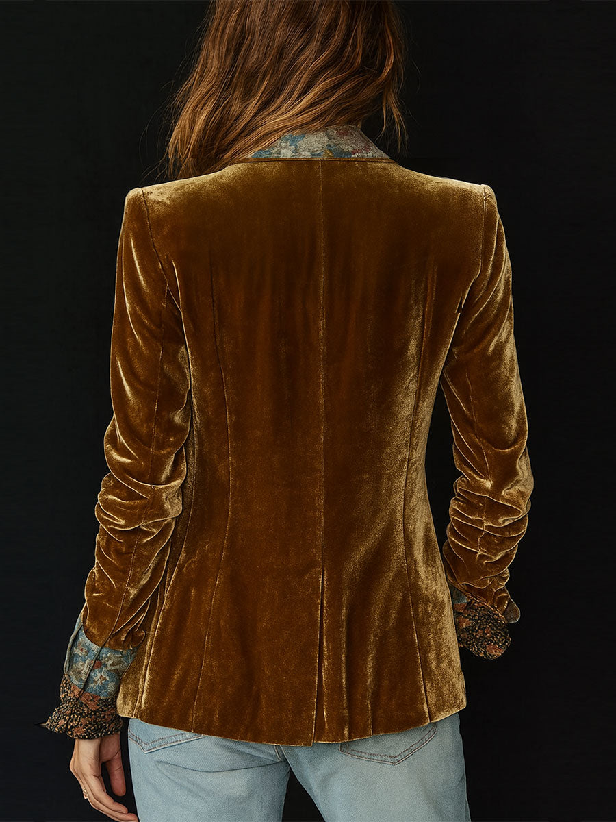 Amelie Rosier | Zeltzin — Blazer con Solapas Florales