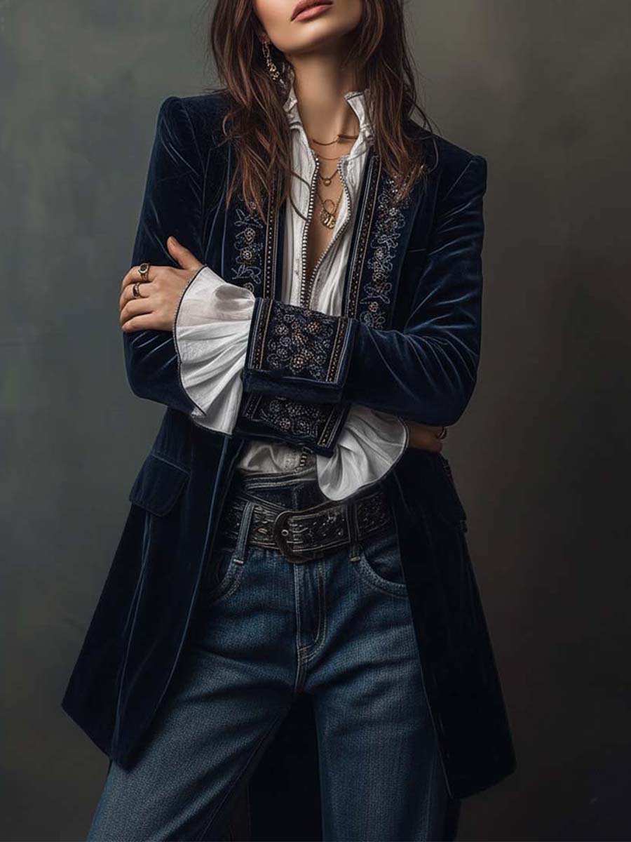 Amelie Rosier | Itzel — Chaqueta Larga con Bordados
