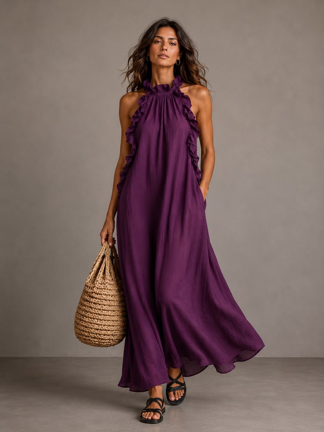 Amelie Rosier | Céline — Vestido Largo de Volantes
