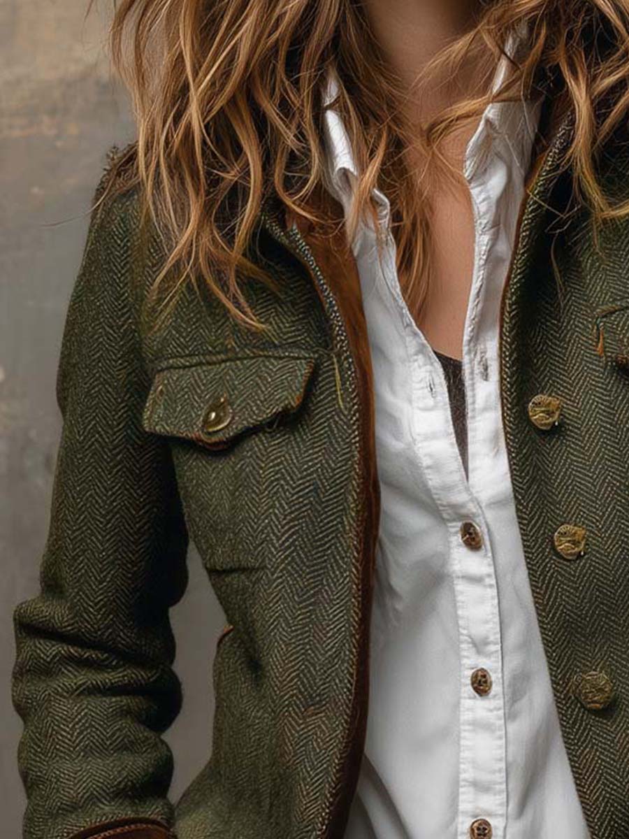 Amelie Rosier | Aracely — Blazer con Ribetes a Contraste