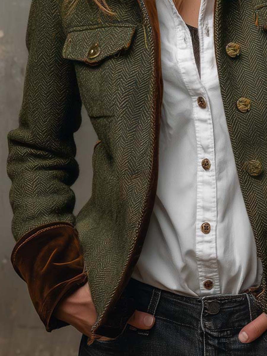 Amelie Rosier | Aracely — Blazer con Ribetes a Contraste
