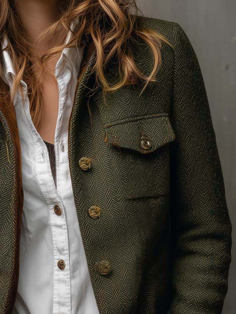 Amelie Rosier | Aracely — Blazer con Ribetes a Contraste