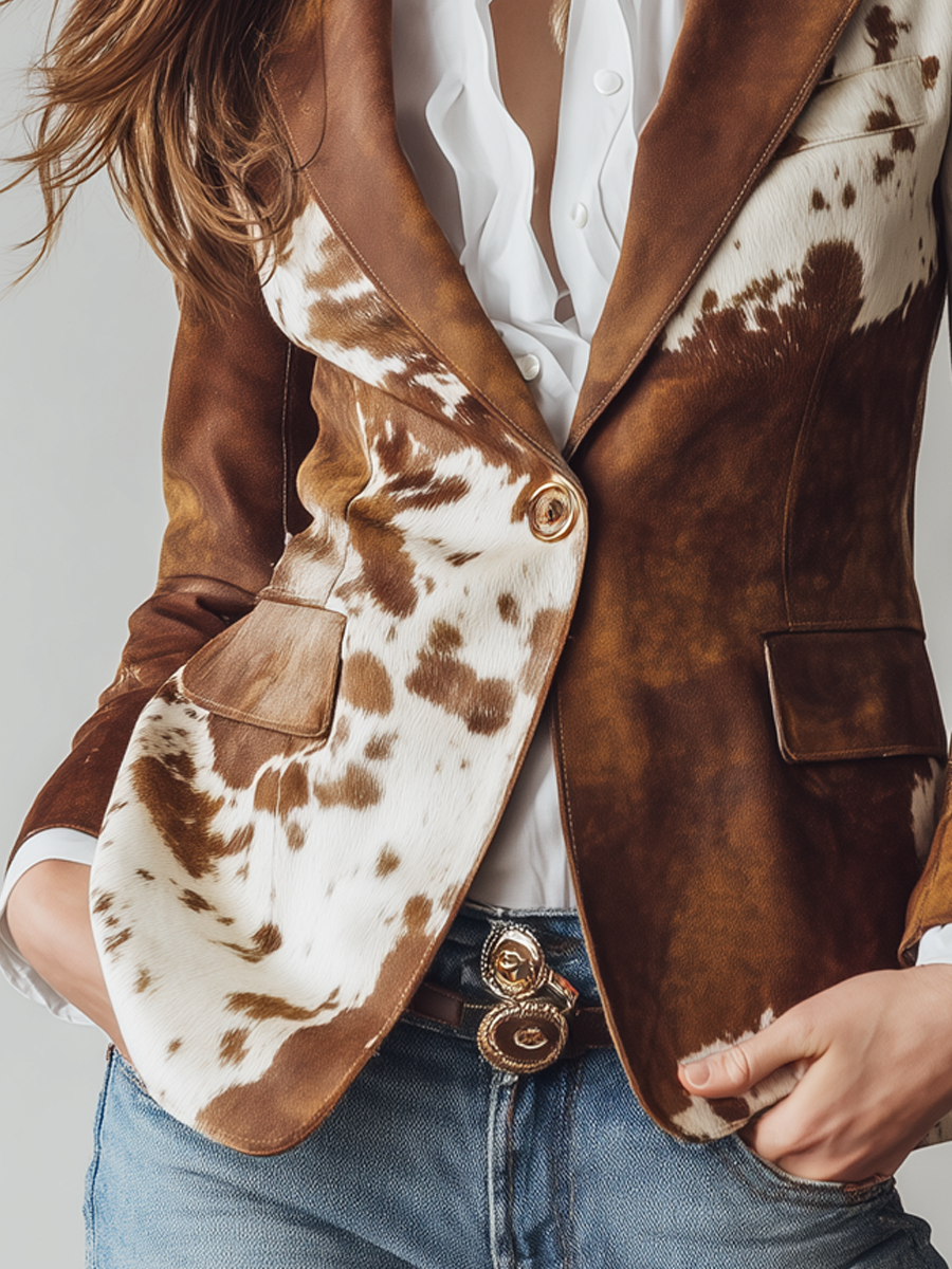 Amelie Rosier | Yamileth — Blazer con Estampado de Manchas