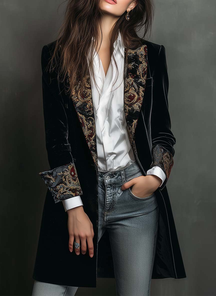 Amelie Rosier | Jimena — Blazer con Detalles Barrocos