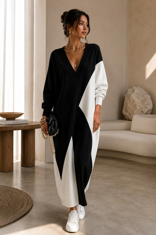 Amelie Rosier | Esperanza — Vestido Midi Bicolor