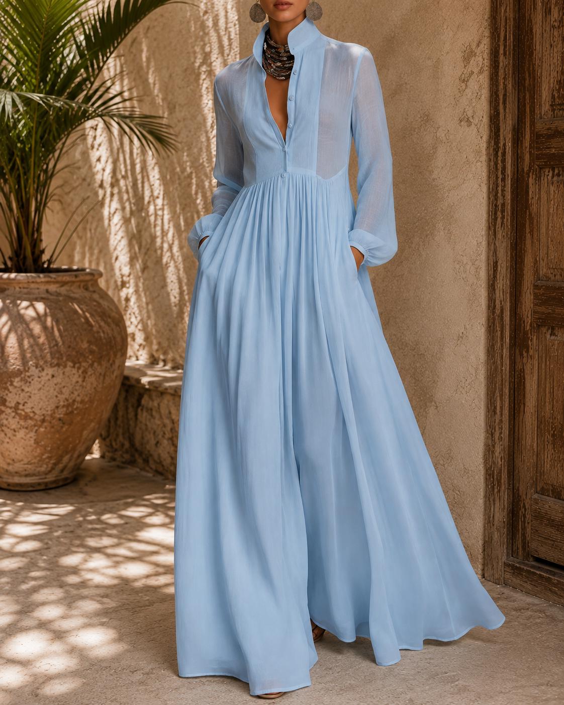 Amelie Rosier | Rosalie — Vestido Largo con Botones
