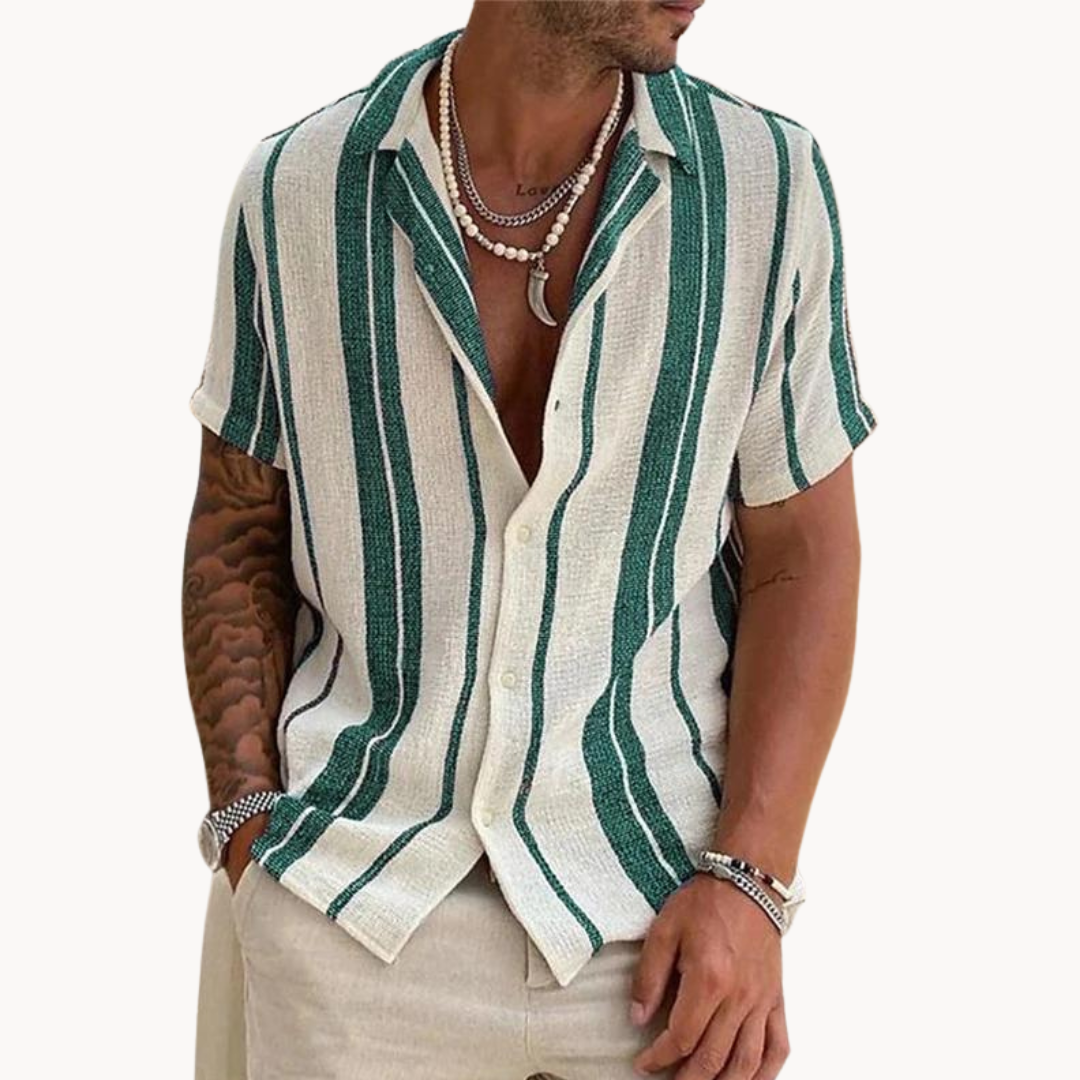 Amelie Rosier | Bruno — Camisa de Manga Corta a Rayas