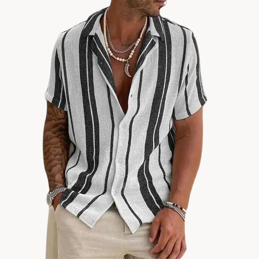 Amelie Rosier | Bruno — Camisa de Manga Corta a Rayas