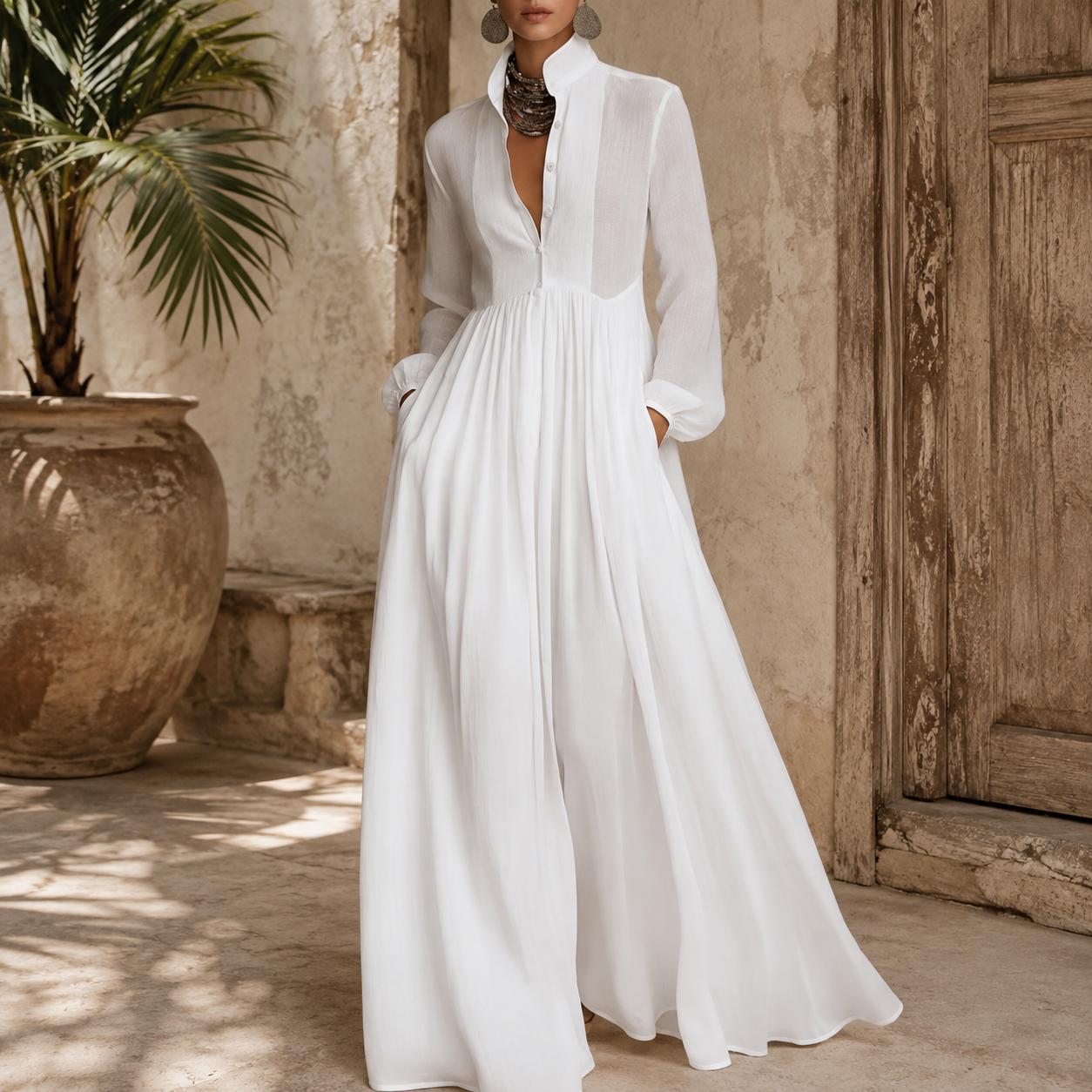 Amelie Rosier | Rosalie — Vestido Largo con Botones