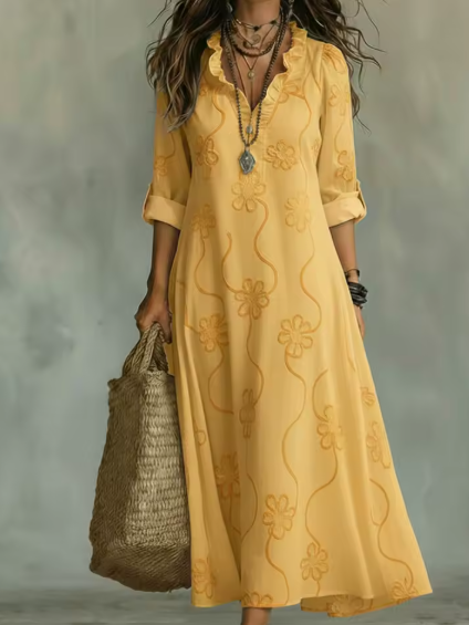 Clara | Vestido Maxi Boho Floral