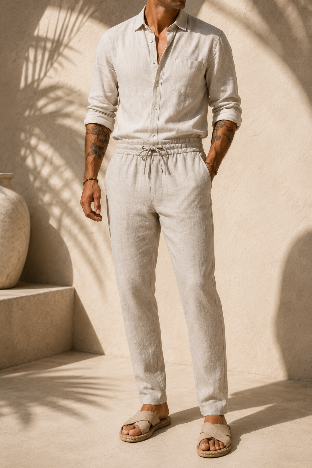 Amelie Rosier | Mateo — Pantalón de Lino de Playa