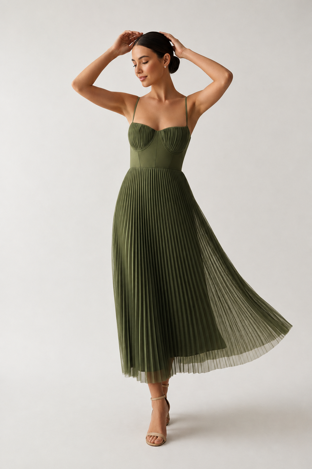 Amelie Rosier | Tamara — Vestido Midi con Corsé