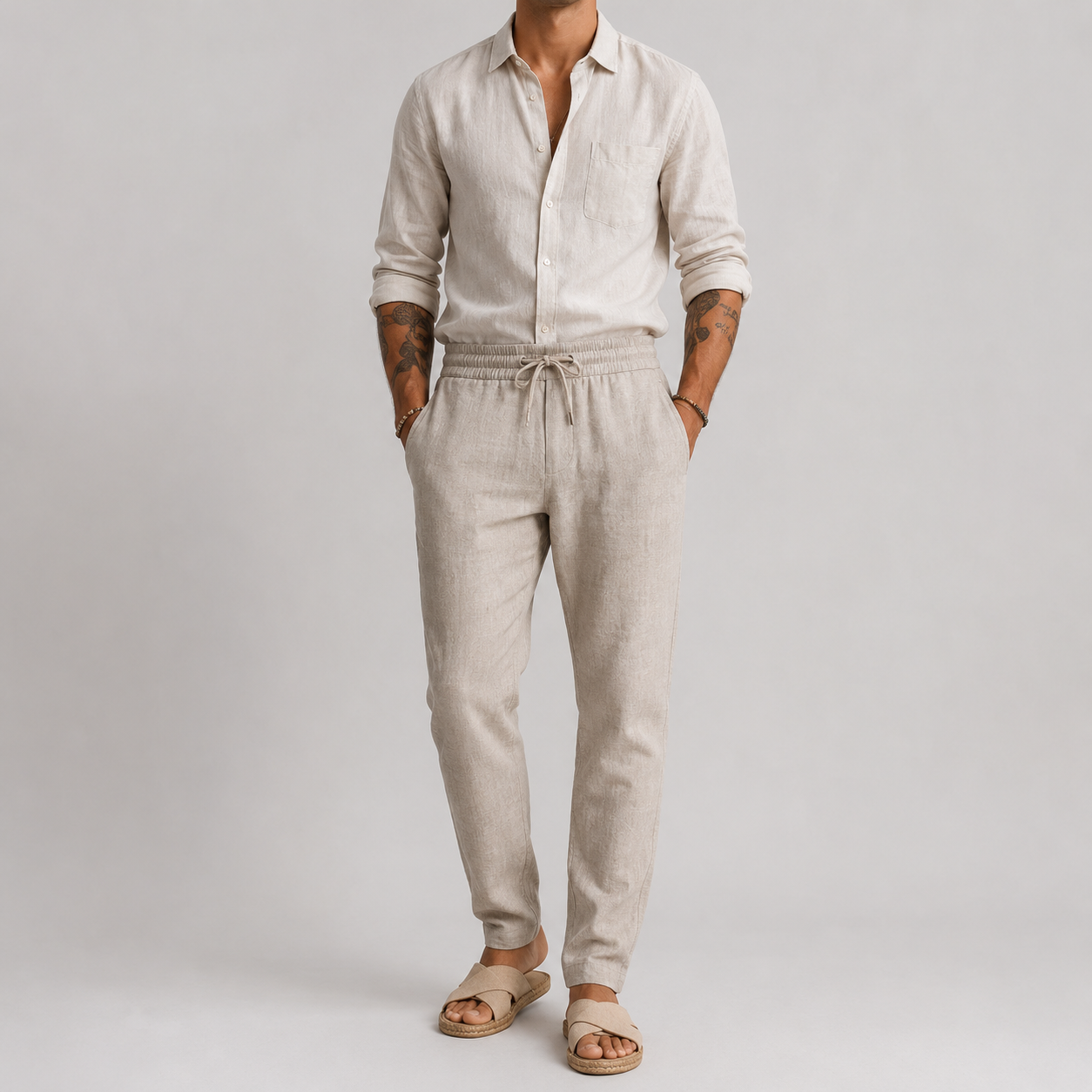 Amelie Rosier | Mateo — Pantalón de Lino de Playa