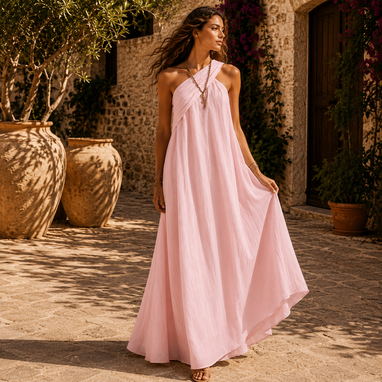 Vestido maxi cruzado Vera - Amelie Rosier - lifestyle