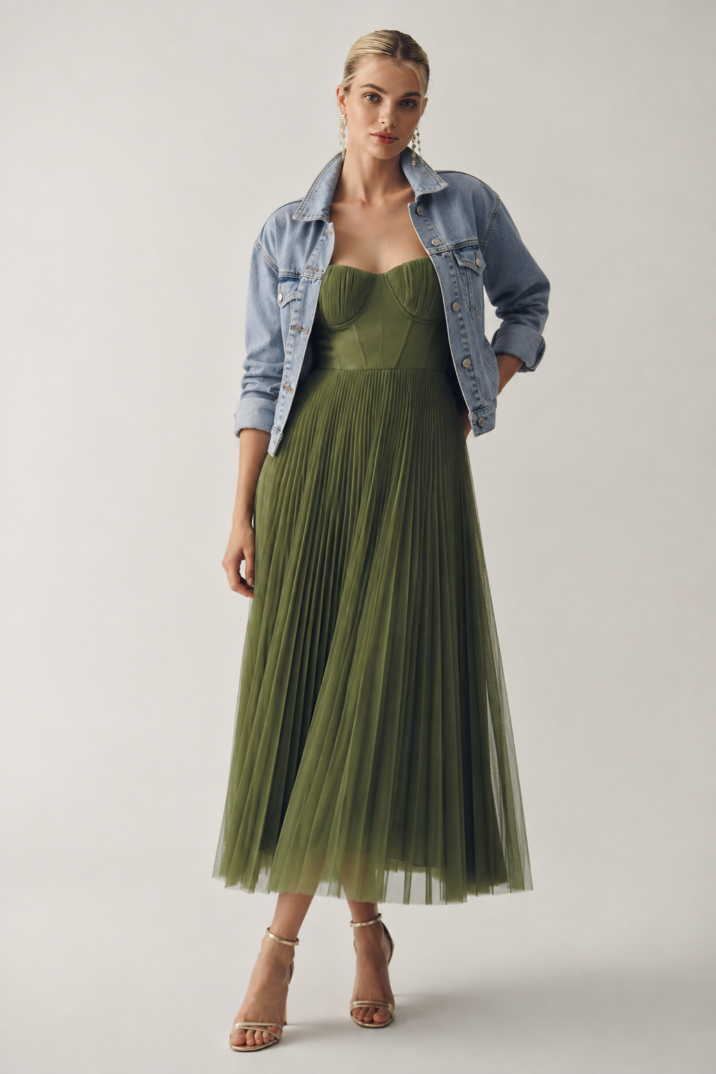 Amelie Rosier | Tamara — Vestido Midi con Corsé