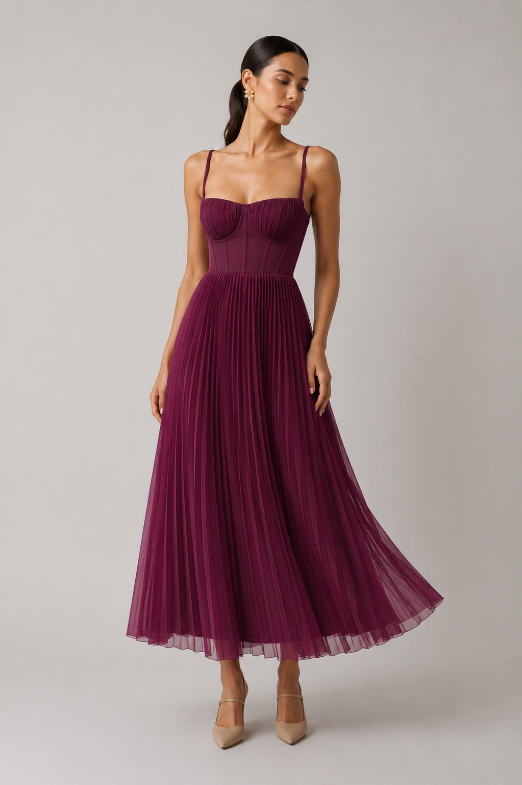 Amelie Rosier | Tamara — Vestido Midi con Corsé