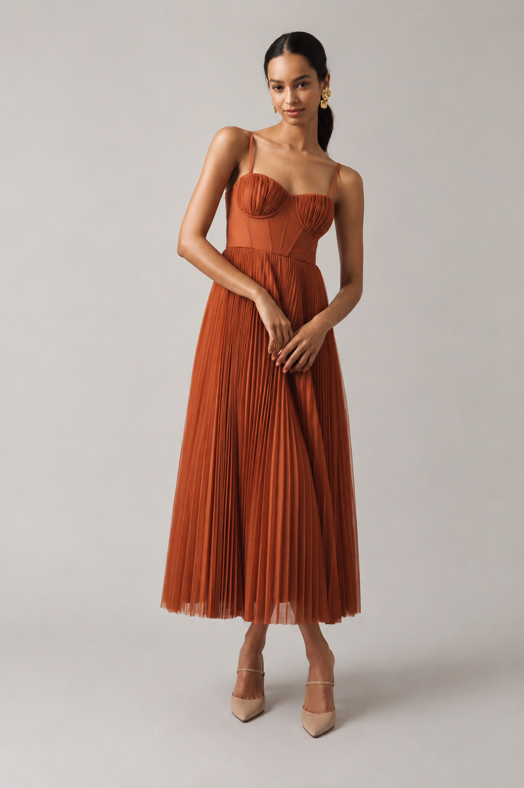 Amelie Rosier | Tamara — Vestido Midi con Corsé
