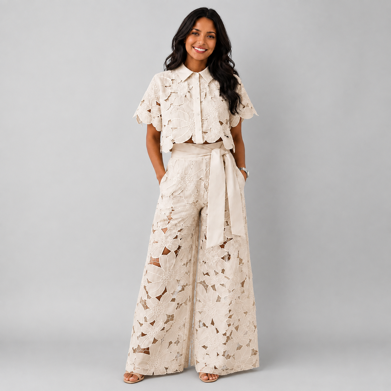Amelie Rosier | Isabelle — Conjunto de Encaje de Dos Piezas