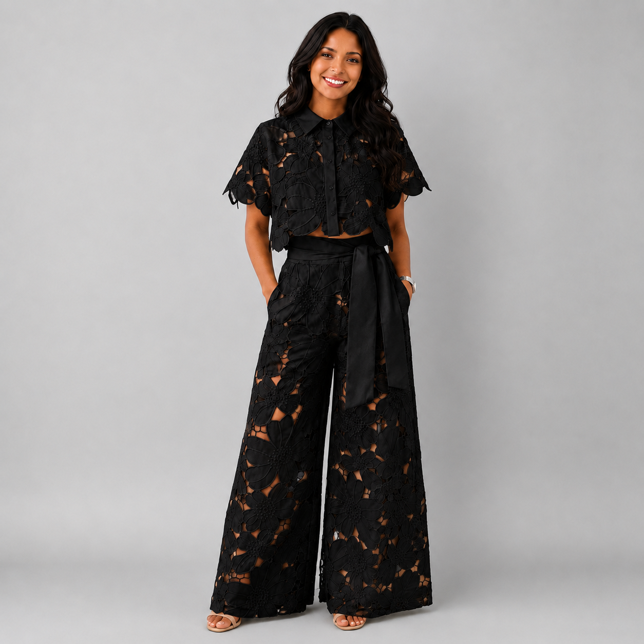 Amelie Rosier | Isabelle — Conjunto de Encaje de Dos Piezas