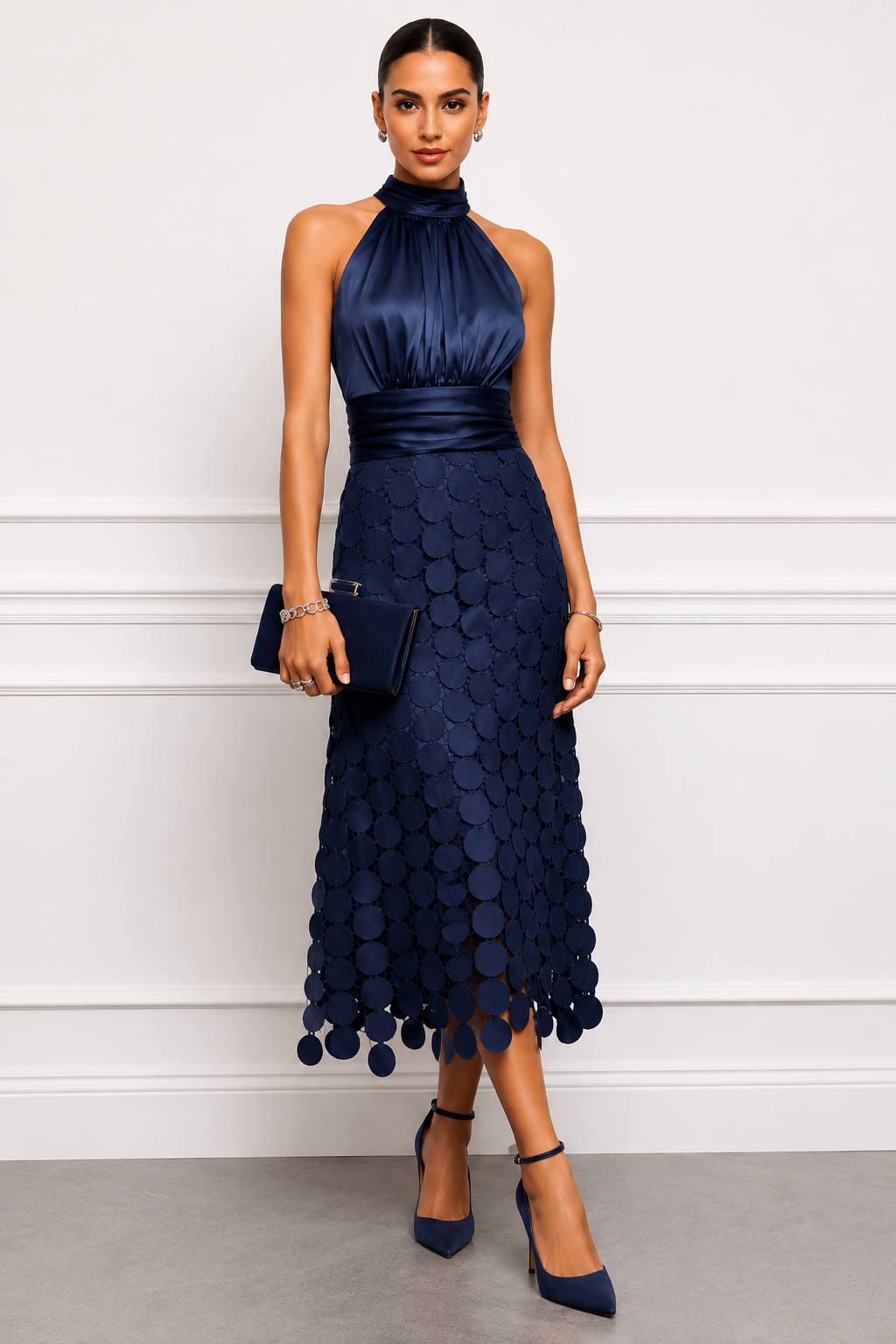 Amelie Rosier | Irene — Vestido Midi Halter