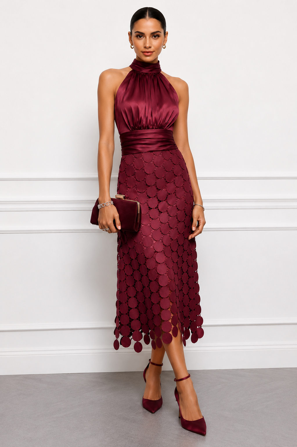 Amelie Rosier | Irene — Vestido Midi Halter