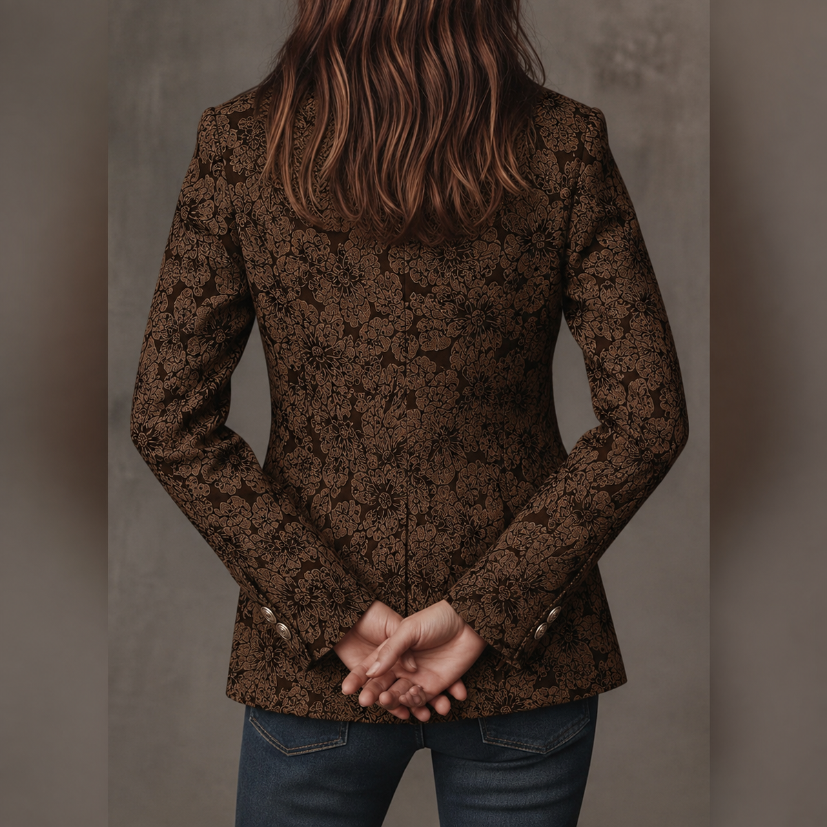 Amelie Rosier | Yesenia — Blazer Entallado con Motivos
