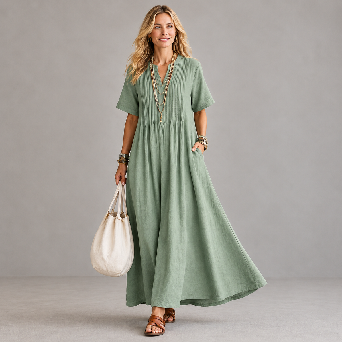 Amelie Rosier | Nathalia — Vestido Plisado