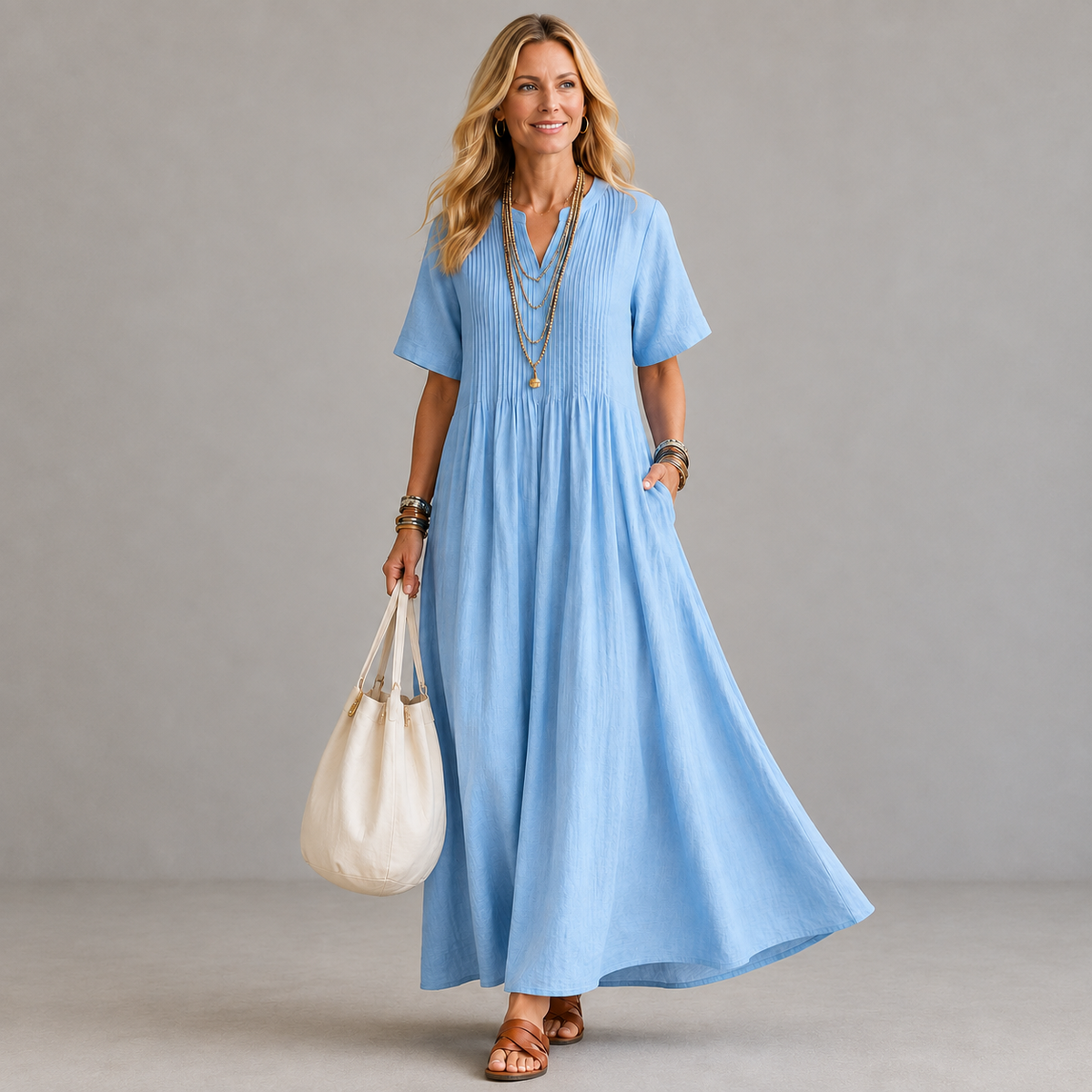 Amelie Rosier | Nathalia — Vestido Plisado