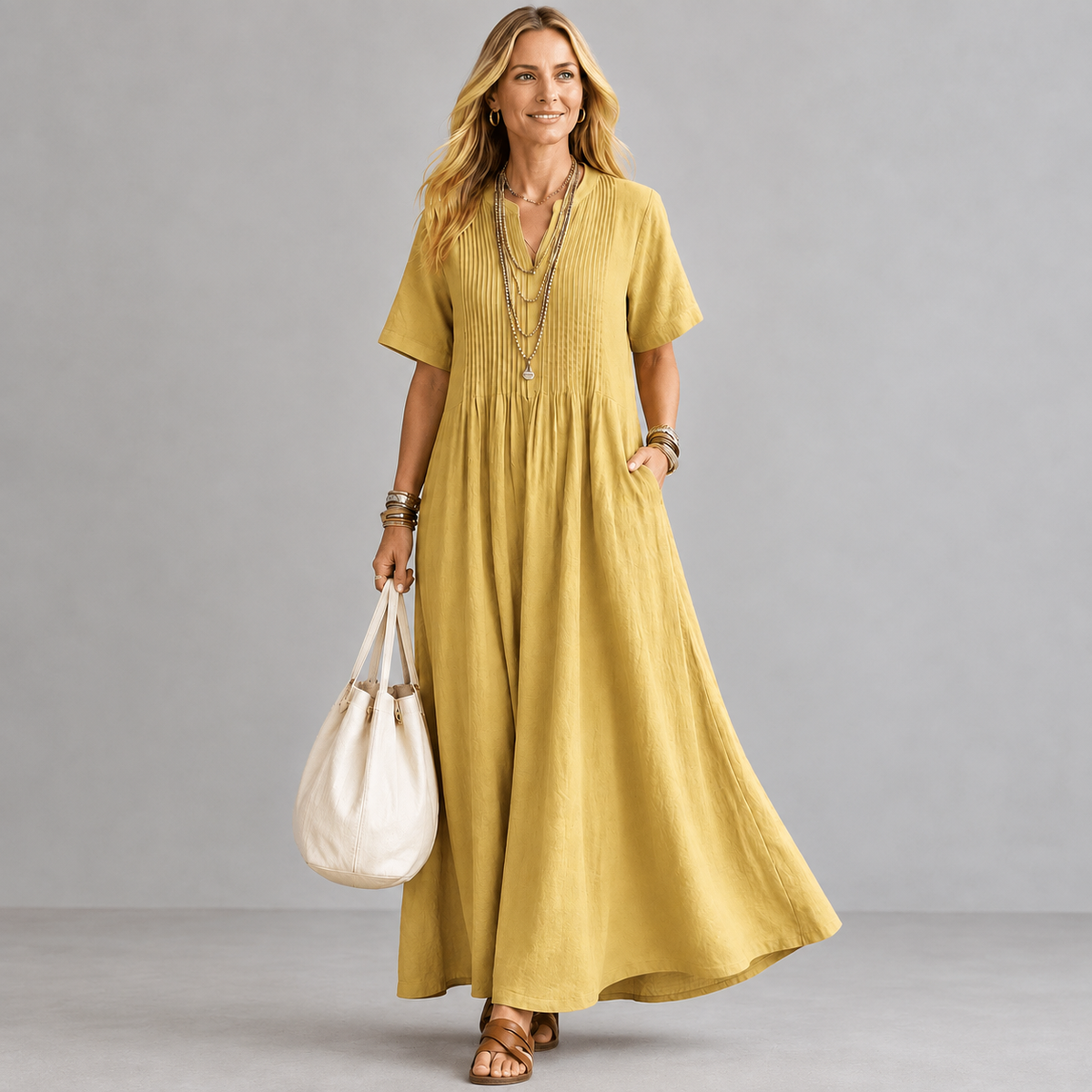Amelie Rosier | Nathalia — Vestido Plisado