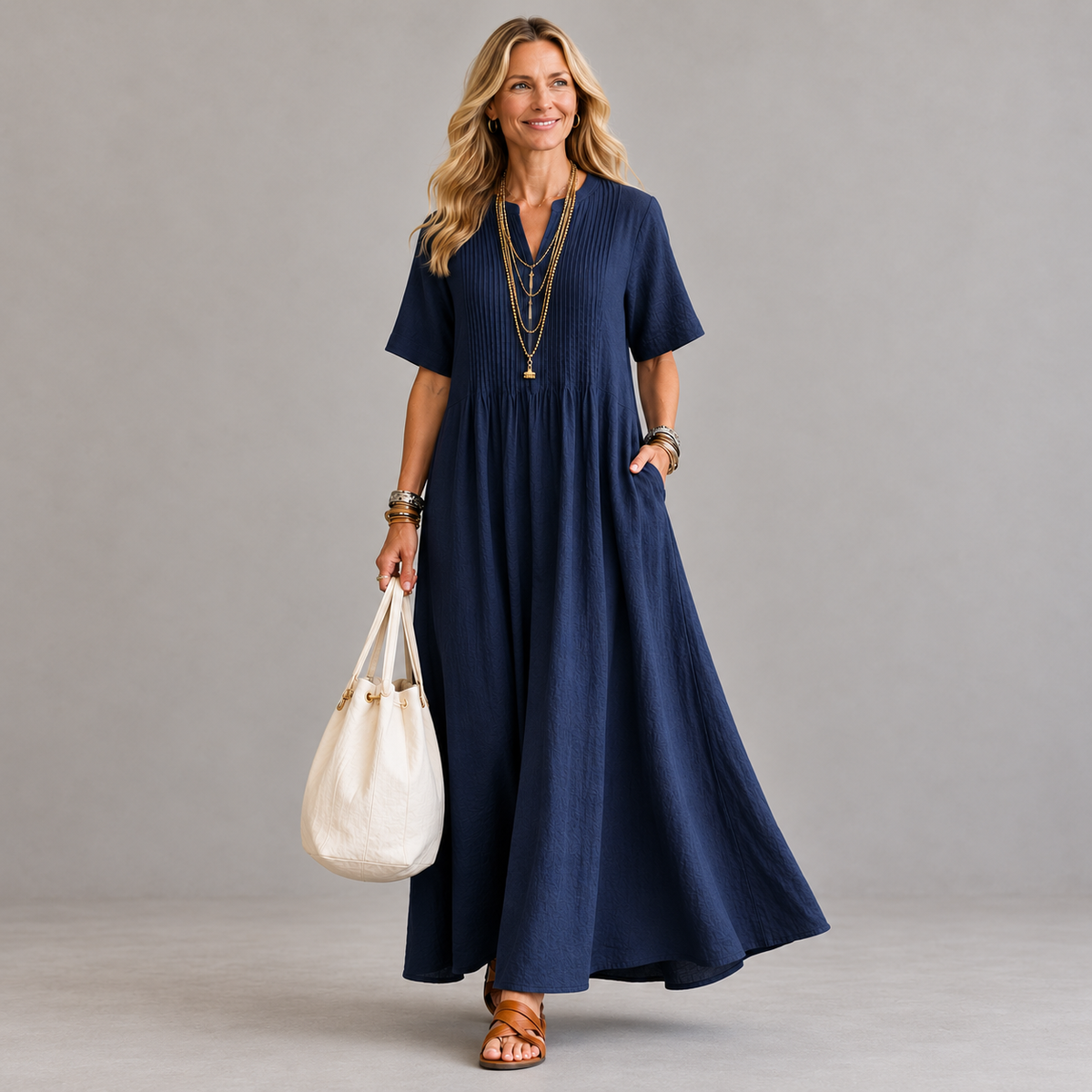 Amelie Rosier | Nathalia — Vestido Plisado