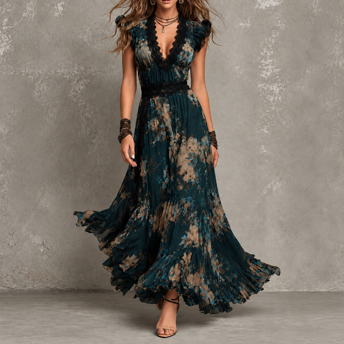 Amelie Rosier | Tatiana — Vestido Maxi Bosque Encantado