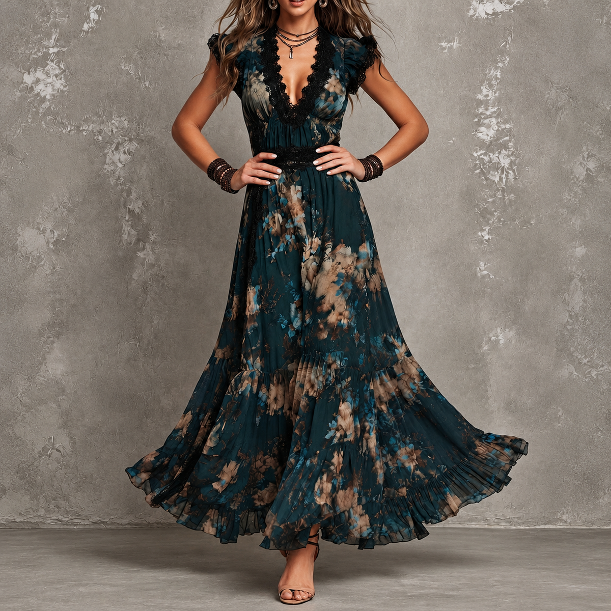 Amelie Rosier | Tatiana — Vestido Maxi Bosque Encantado