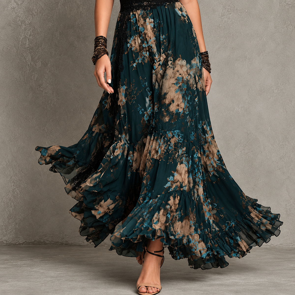 Amelie Rosier | Tatiana — Vestido Maxi Bosque Encantado