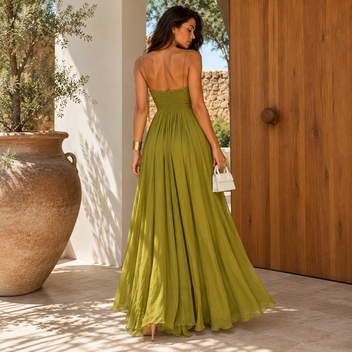 Amelie Rosier | Verónica — Vestido Largo con Escote Corazón