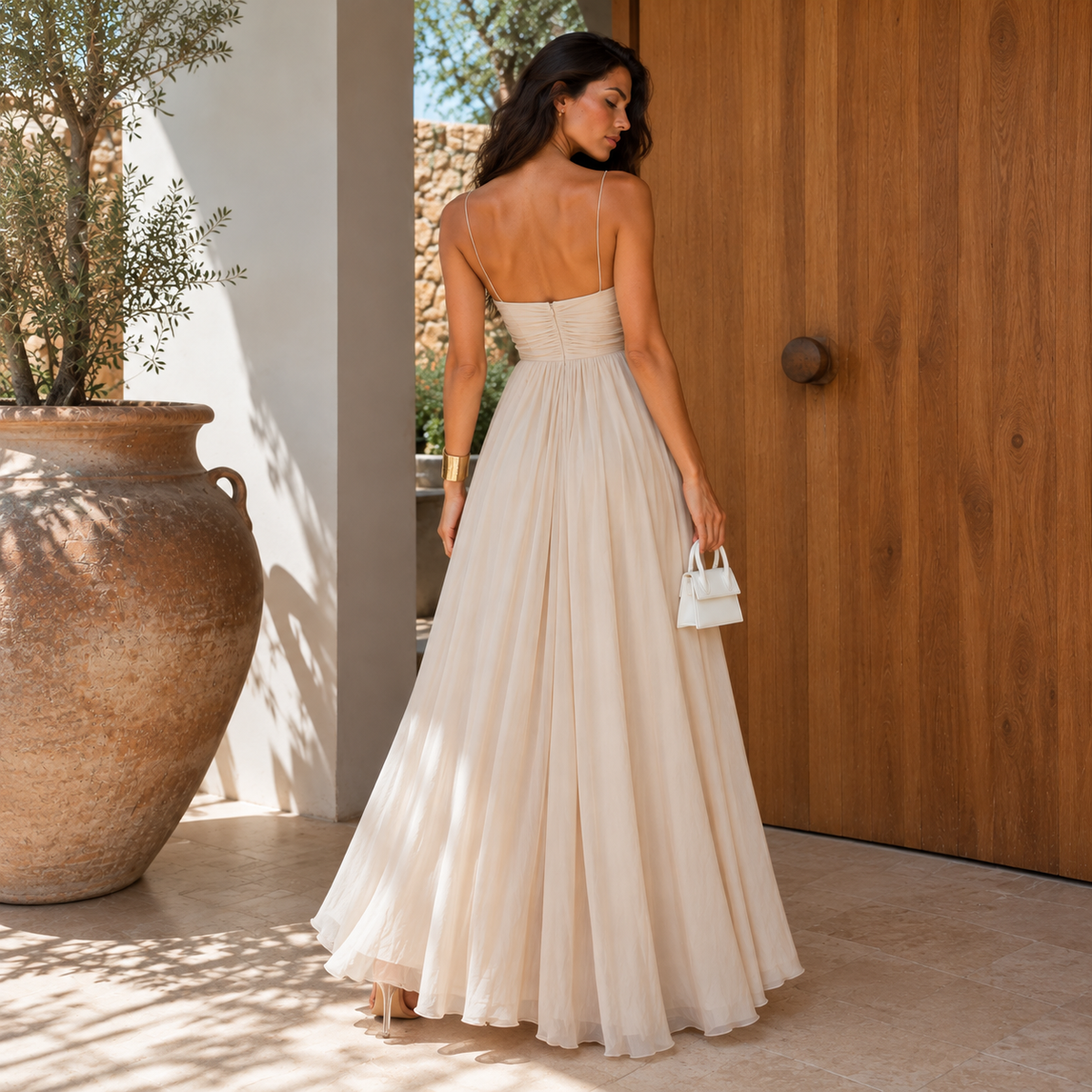 Amelie Rosier | Verónica — Vestido Largo con Escote Corazón