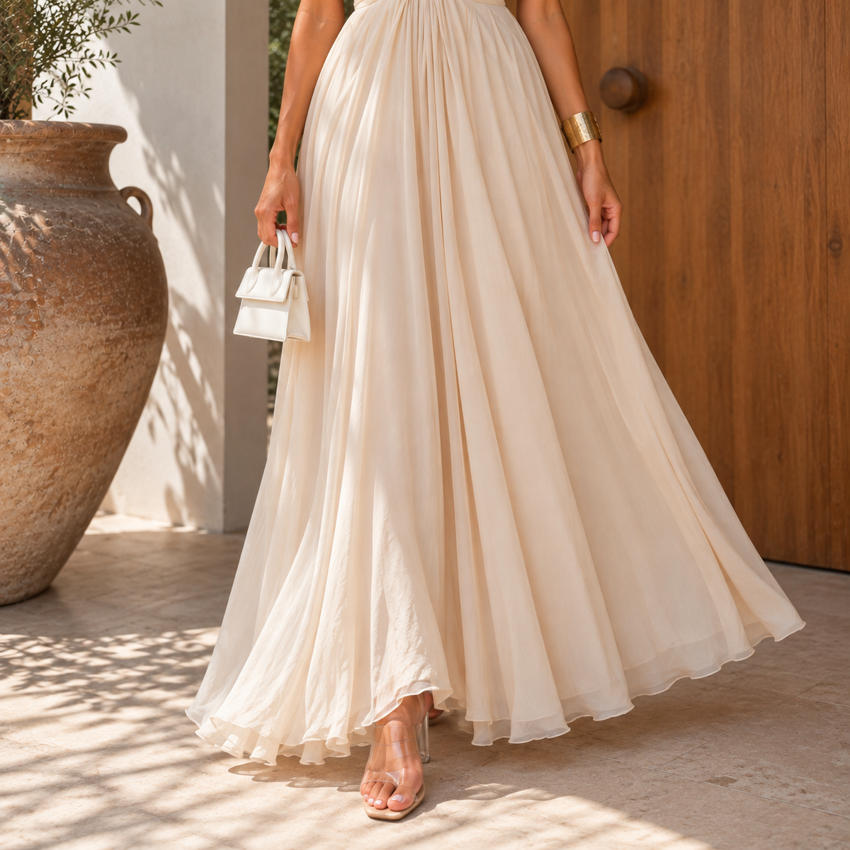 Amelie Rosier | Verónica — Vestido Largo con Escote Corazón