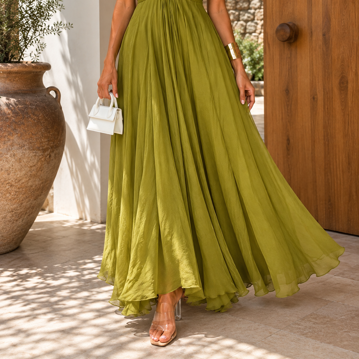 Amelie Rosier | Verónica — Vestido Largo con Escote Corazón