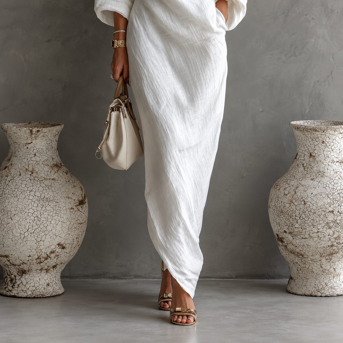 Amelie Rosier | Beatriz — Vestido Maxi de Un Hombro