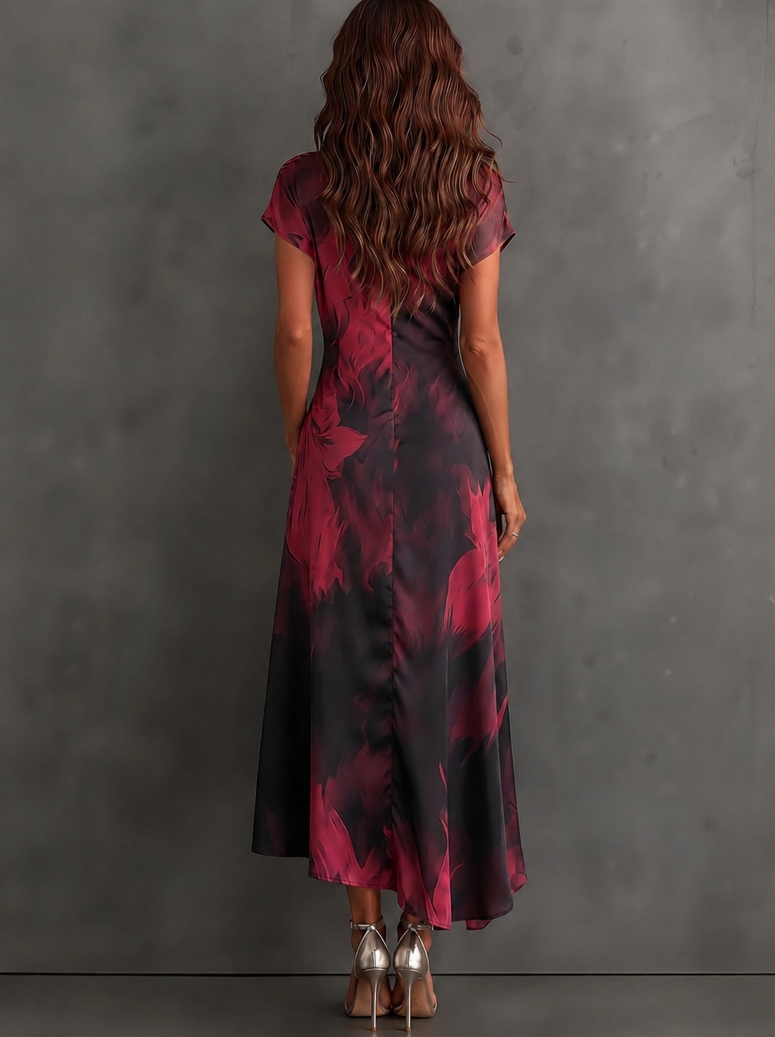 Amelie Rosier | Valeria — Vestido Cruzado Estampado Abstracto