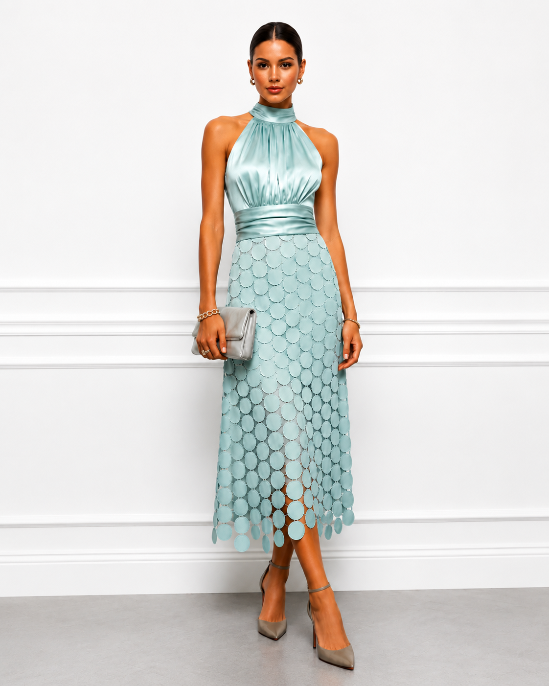 Amelie Rosier | Irene — Vestido Midi Halter