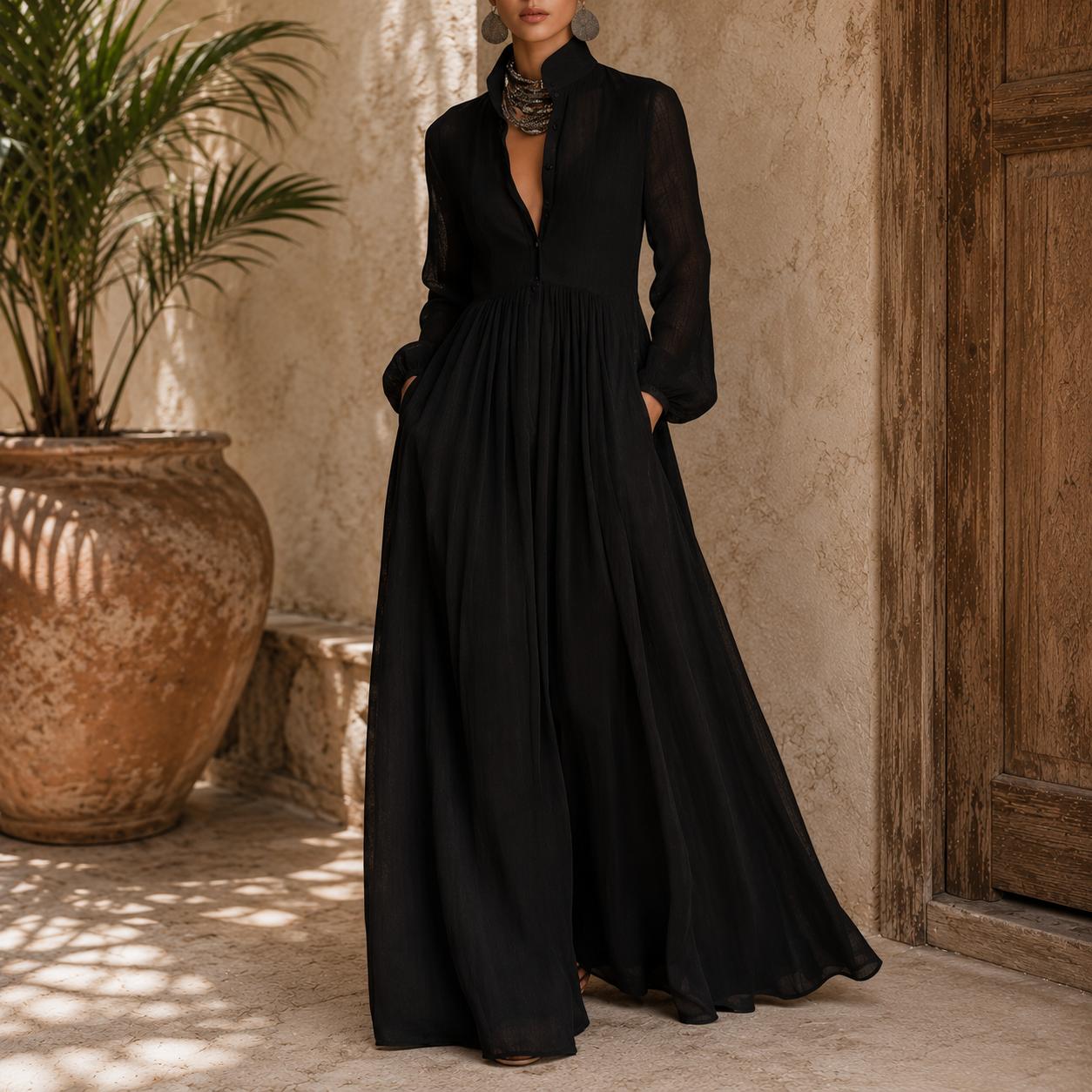 Amelie Rosier | Rosalie — Vestido Largo con Botones