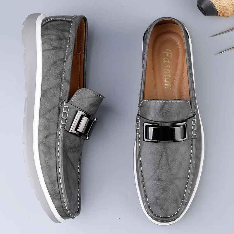 Amelie Rosier | Ruco — Mocasines de Piel con Detalle Metálico