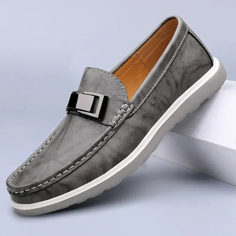 Amelie Rosier | Ruco — Mocasines de Piel con Detalle Metálico